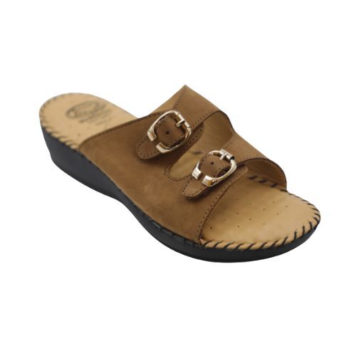 Extra Soft Medicated Ladies Leather Sandal Drl 01 / Beige 39