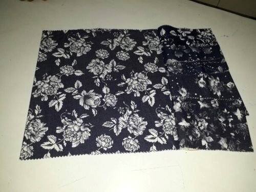 Printed Dark Blue Denim Fabric For Mans And Women Application: Floor Tiles