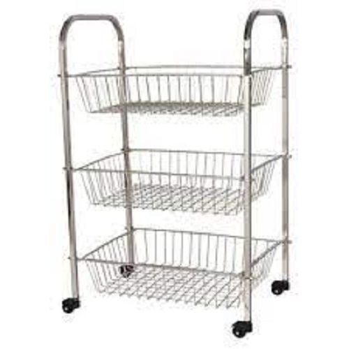 Stainless Steel SS Kitchen Trolley