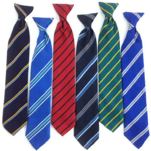 Attractive Design And Light Weight Comfortable Easy To Wash Striped School Tie 