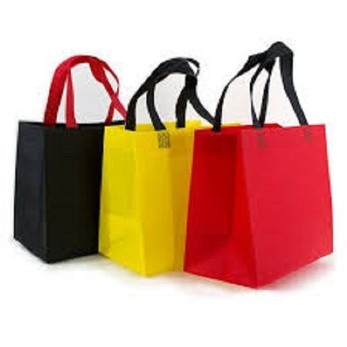 Biodegradable Reusable Plain Multicolor Non Woven Carry Bags With Handle