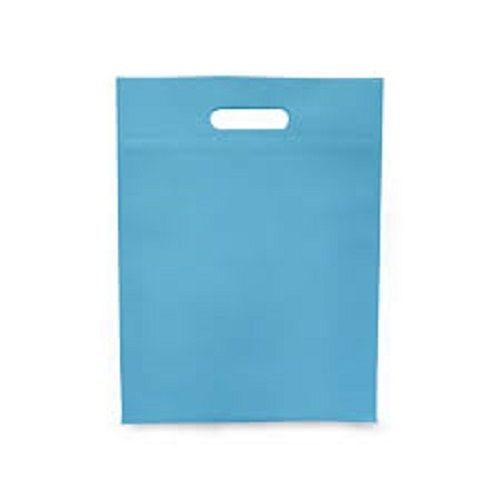 Environmentally Friendly And Recycle Plain Blue D Cut Non Woven Carry Bags