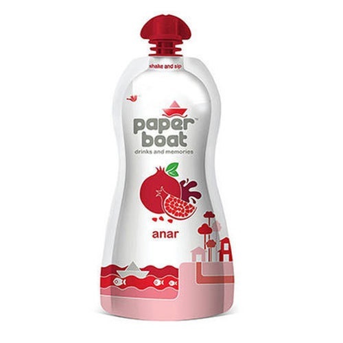 Fruit Juice - 100% Pure, A Grade Liquid | Ready to Drink, Chilled Refreshing, Healthy and Nutritious, Chemical Free Anar Paper Boat Juice