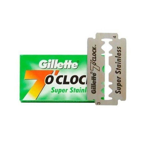 Gillette 7 O'Clock Super Stainless Double Edge Safety Razor Blades
