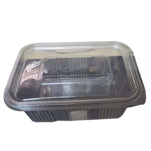 Plastic Rectangle Transparent 500ml Disposal Hinged box