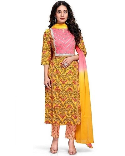 Ladies Fade Resistance Cotton Printed Kurtis