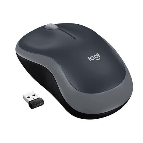 Black Logitech Wireless Mouse With Usb Interface For Laptop And Computer