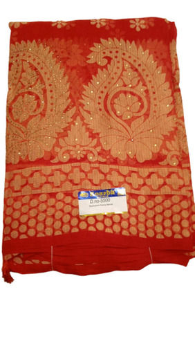 Multicolor Red  Color Organza Sarees