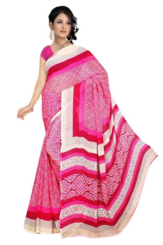 Pink Color Georgette Saree