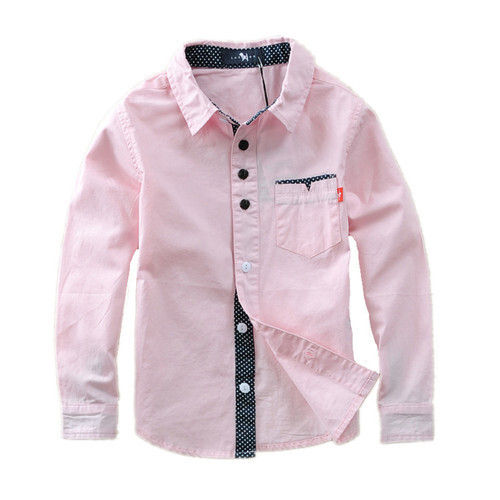 Pink Cotton Kids Shirt