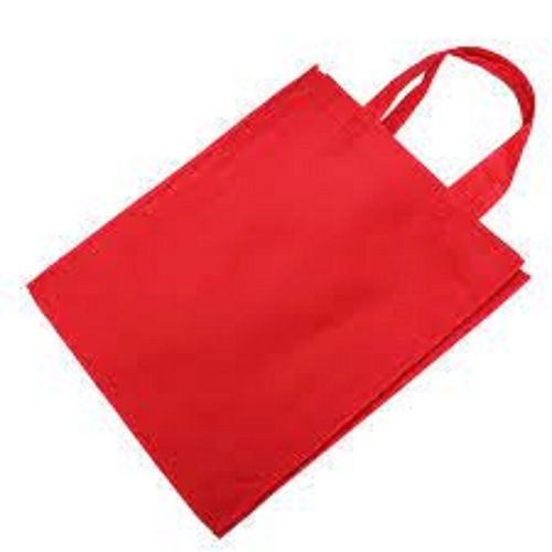 Eco Friendly Red Plain Biodegradable Carry Bag