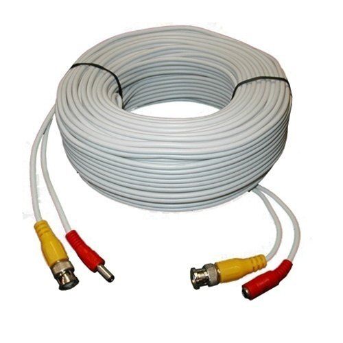 White Cctv Camera Cable