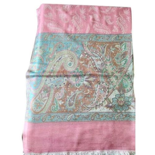 Baby Pink Color Designer Stole at Best Price in Amritsar | Shivam Wooltex