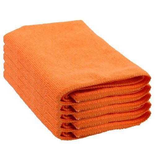 Orange Microfiber Lens Cleaning Cloth, 15 X15