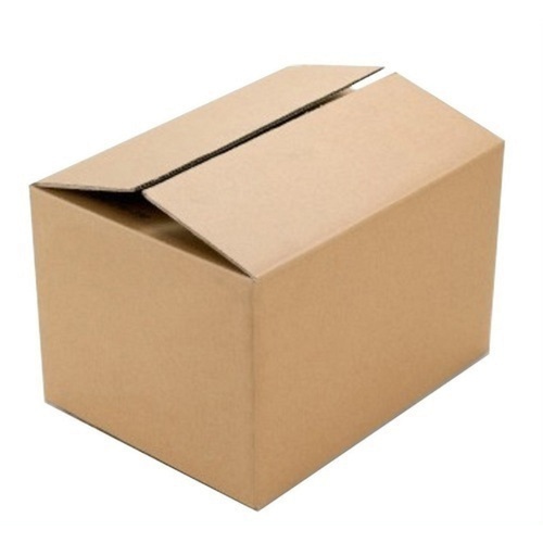 Corrugated Carton Box - Biodegradable Paper, Standard Size, Matte Brown Finish | Moisture Resistant, Lightweight, Eco-Friendly, Plain Design