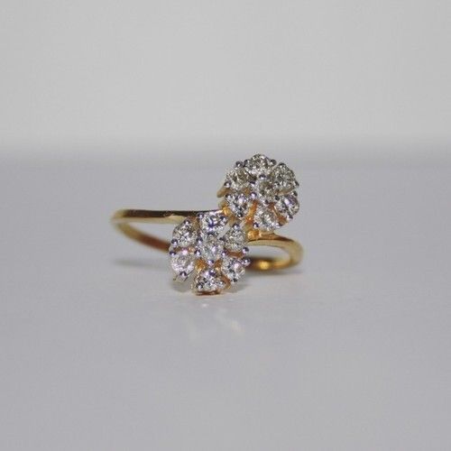 Natural Women's Gold Diamond Ring