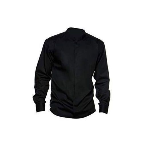 Shrink Resistance Mens Black Plain Shirt