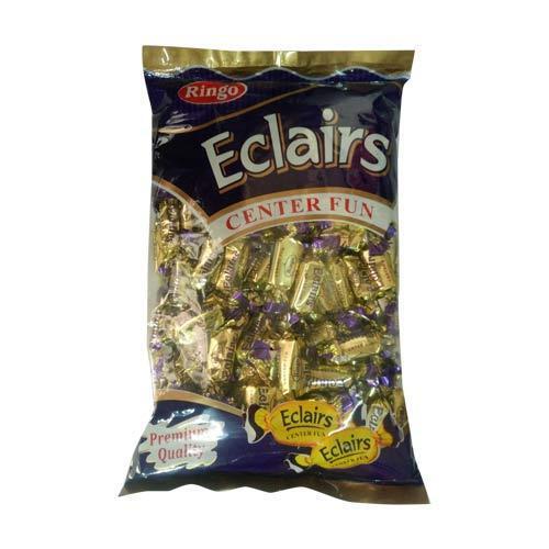 मुंह में पानी लाने वाला स्वाद क्रीमी एंड स्वीट एक्लेयर्स कैंडी अतिरिक्त सामग्री: ग्लूकोज सिरप