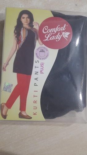 Lycra Pants - Lightweight Black Fabric For Women, Breathable Quick Dry Washable | Ideal For All Seasons, Regular Fit, Plain Design