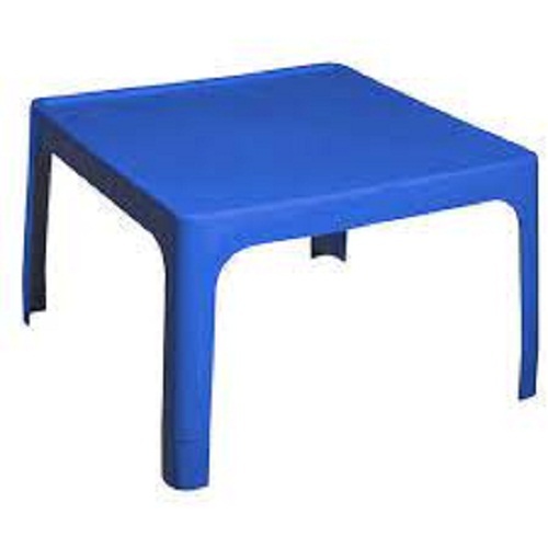 Light Weighted Indian Style Crack Resistant Solid PVC Plastic Square Shape Table