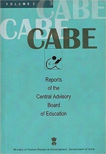 Report Of The Central Advisory Board Of Education