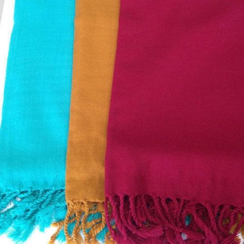 Multicolor Woolen Stole, Technics : Handloom, Pattern : Embroidered