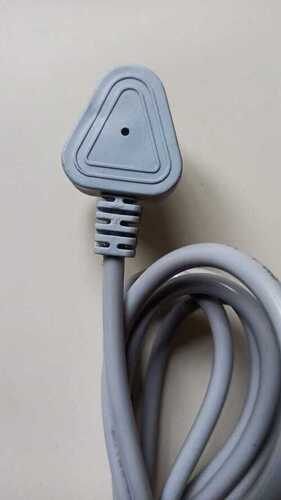 Grey Color Heat Resistance And Fire Proof Light Weight 3 Pin Power Cord Grade: Industrial Grade