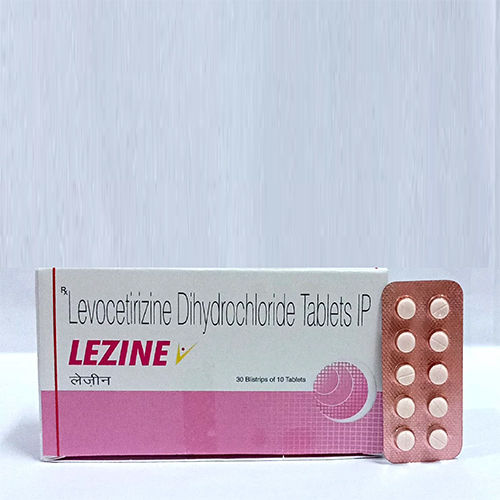 LEZINE Levocetirizine Dihydrochloride Anti-Allergic Tablet, 10x10 Blister