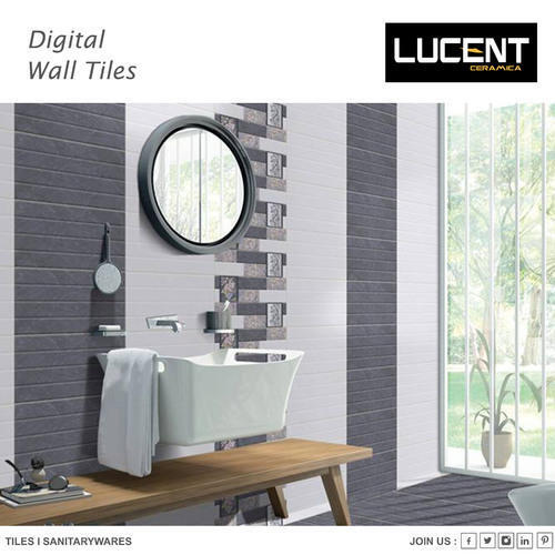 White Lucent Ceramic Wall Tile Age Group: 18-32 Years