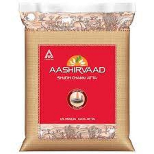 Whole Wheat Flour - 10kg Bag, 100% Pure Chakki Ground Whole Wheat, Nutrient-Enriched with 1% Protein, White Color Atta for Cooking