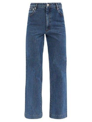 comfortable and washable denim straight loose fit jeans for ladies 301