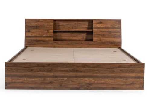 Handmade Environment Friendly Rectangular Brown Wooden Double Bed