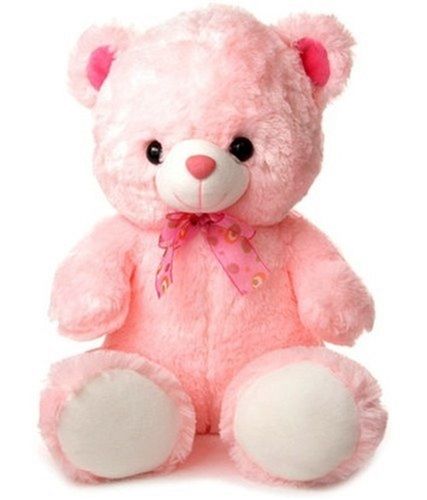 Huggable And Loveable Smooth Soft Fluffy Pink Cute Polyester Fiber Teddy Bears Size: 35