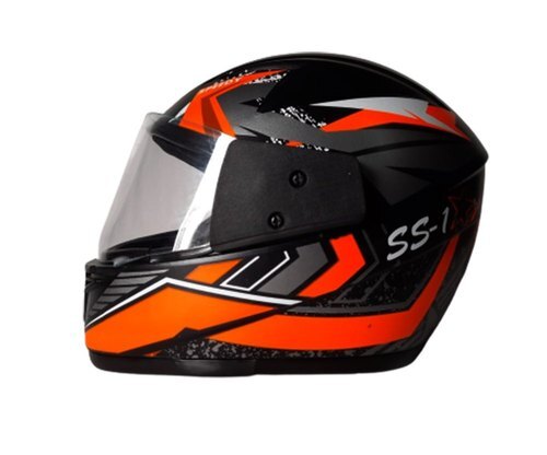 Metal Head SS1 Orange Full Face Helmet, Size: MD