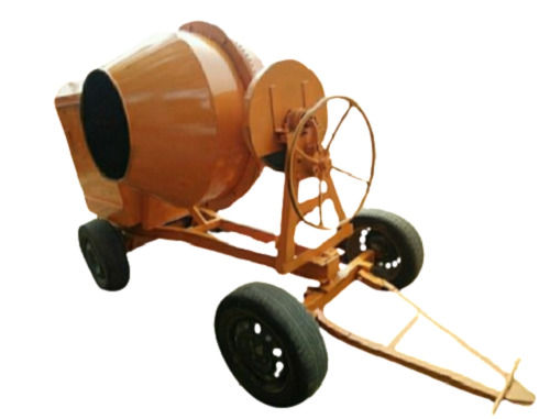 Red Mild Steel Paint Coated And Rust Proof Diesel Engine Concrete Mixer Machine