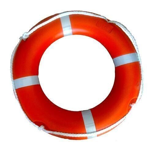 Orange Polyethylene Life Buoy Ring, For Ship, Round