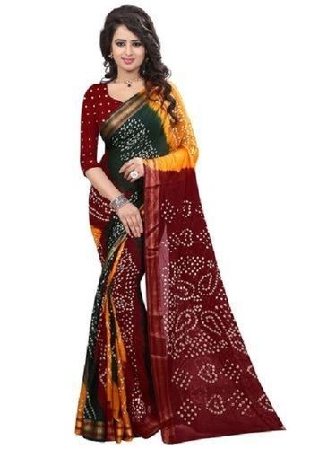 Pink Georgette Bandhej Saree With Blouse 146697 | Saree look, Stylish sarees,  Chiffon saree