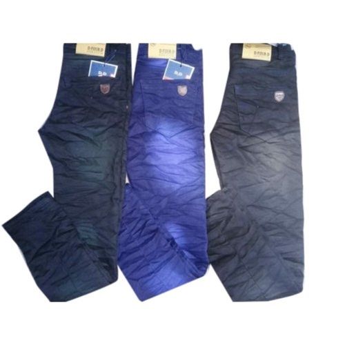 Casual Wear Plain Dyed Denim Jeans For Men Easy To Wash And Comfortable