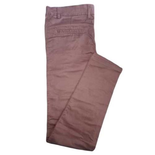 Causal Wear Brown Colour Slim Fit Cotton Fabric Plain Jeans For Men Easy To Wash