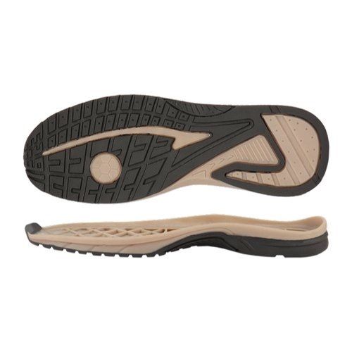 Brown Flexible Comfort Tpr Shoe Sole