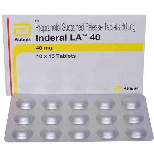 Inderal La 40 Tablets, Pack Size 10x15 Tablets