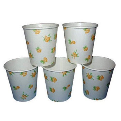 White Leak Proof Temperature Resistant Round Printed Disposable Paper Cups