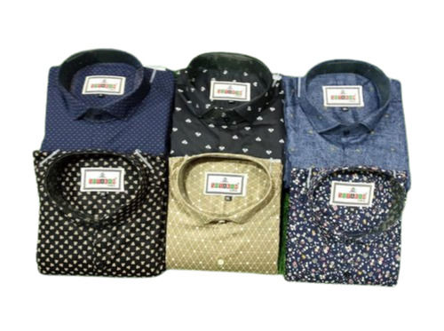 Mens Printed Shirts - Collar Style: Classic