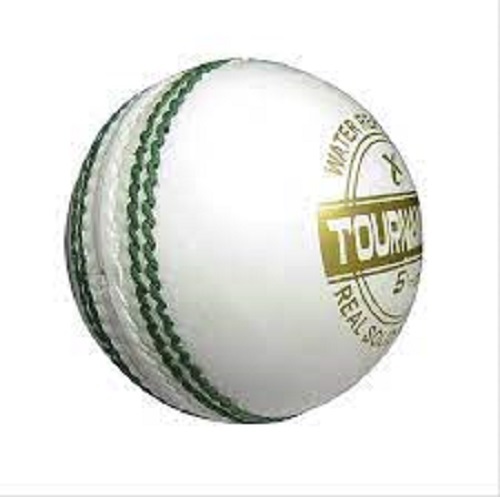 Reliable Traditionally Leather Cricket Ball For Sport Enthusiasts - White Leather, Comfortable Grip, Durable Design | Ideal for Adult Men Who Value Reliability and Performance