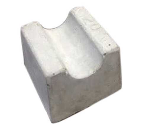 White Square Concrete Cover Block