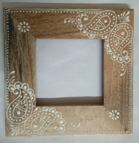 Natural wood& white Wooden Photo Frame, For Gift