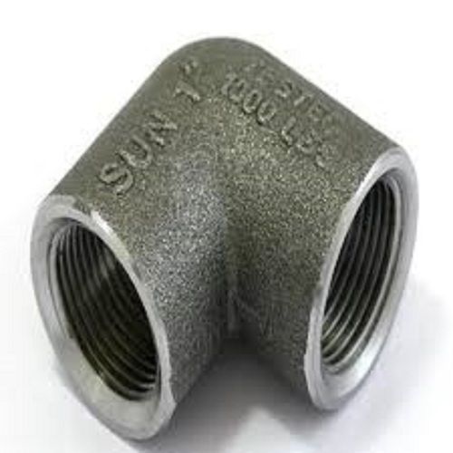 Rust Resistant Round Silver Mild Steel Pipe Elbow Height: 1-4 Inch (In)