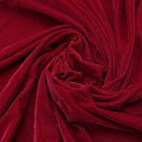 Tear-resistant Tear Resistant Smooth And Soft Plain Red Polyester Velvet Fabric