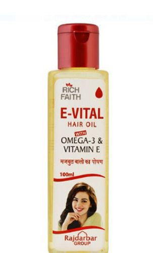 100 Millilitre Natural And Vitamin E Ingrident Rich Faith E Vital Hair Oil 