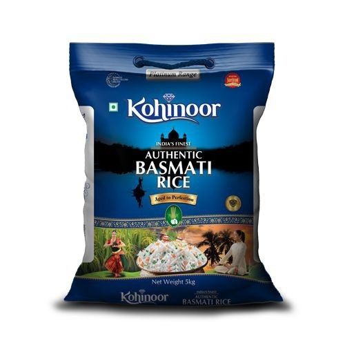 White 100 Percent Pure And Organic Long Grain Pusa Kohinoor Basmati Rice